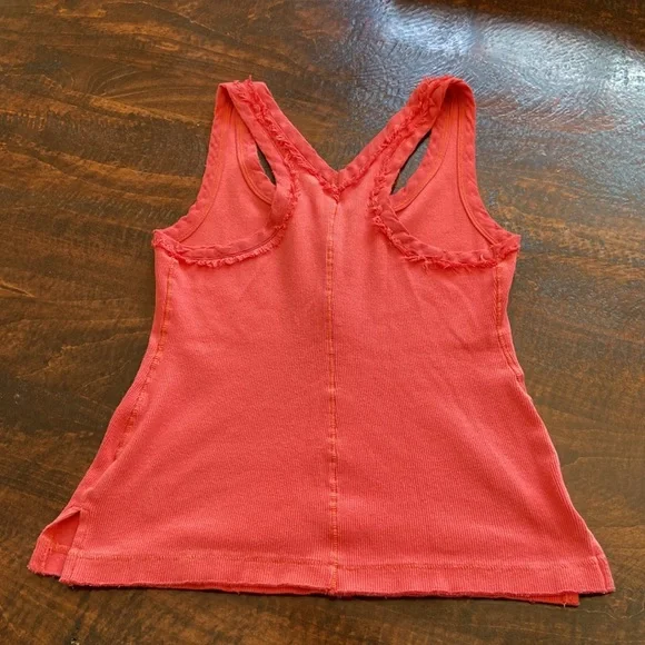 Free People We the Free Time Out Henley Tank Coral Size Small - Picture 6 of 13